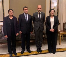 Mazlum Abdi başkanlığındaki Rojava heyeti, Fransa Dışişleri Bakanı Barrot ile görüştü