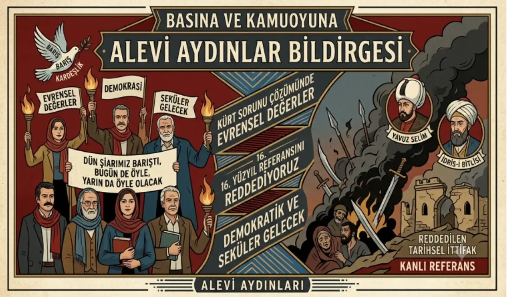 Alevi aydınlardan Öcalan’a ‘Yavuz Selim–İdris-i Bitlisi’ tepkisi